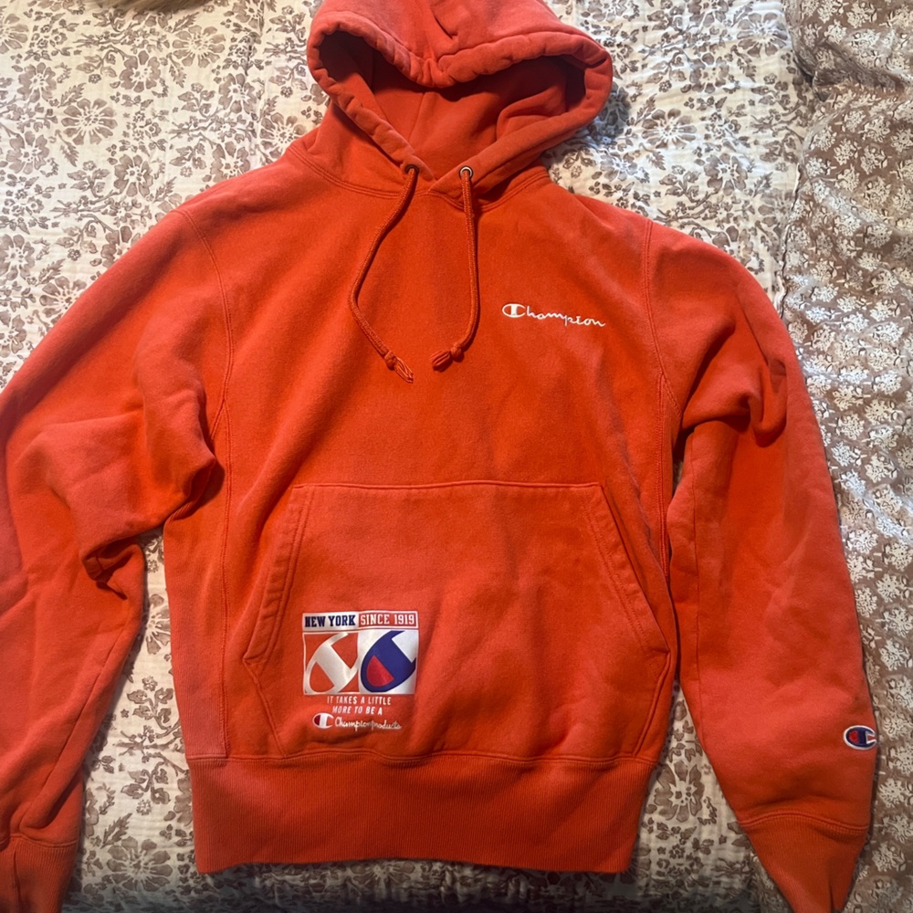 Orange Champion hoodie